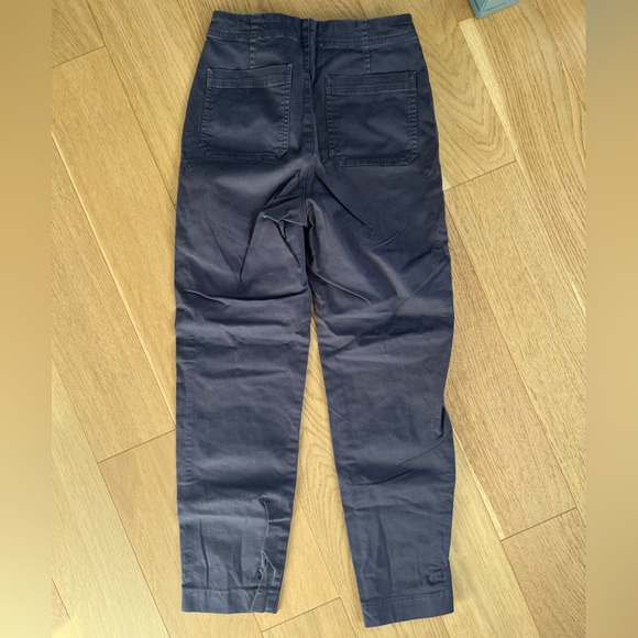 Size 2 Babaton Cropped Charcoal Button Up High Waisted pants - Picture 7 of 7